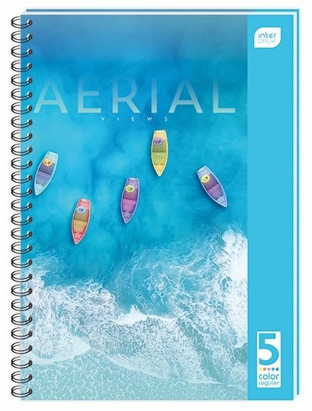 Kołozeszyt A4 100k kolorowe registry INTERDRUK