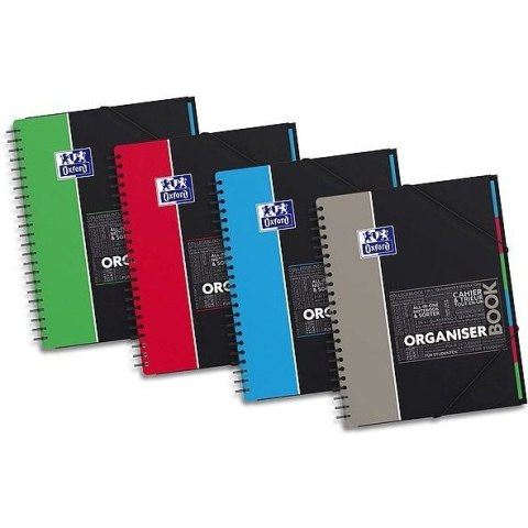 Kołonotatnik OXFORD STUDENT ORGANISERBOOK PP A4 80k.90g kratka 400019524