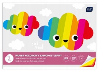 Zeszyt papierów kolorowych B5 8k samoprzylepnych INTERDRUK