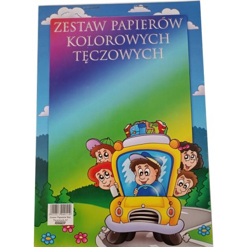 Zeszyt papierów kolorowych A5 8k TĘCZA 000121