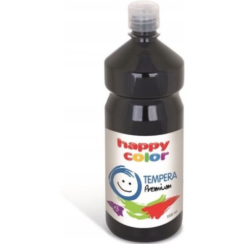 Farba TEMPERA Premium 1000ml czarna HAPPY COLOR 3310 1000-9