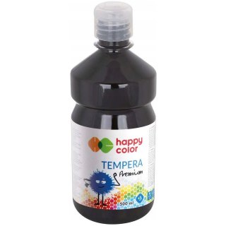 Farba TEMPERA Premium 500ml czarna HAPPY COLOR HA 3310 0500-9