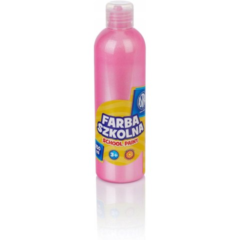 Farba szkolna 250ml perłowa różowa 301217038 ASTRA