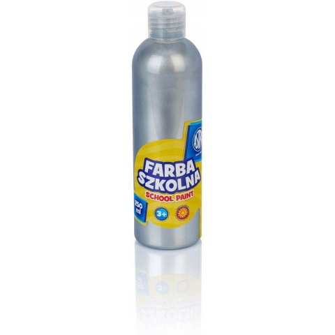 Farba szkolna ASTRA 250ml metaliczna srebrna 301217034 ASTRA