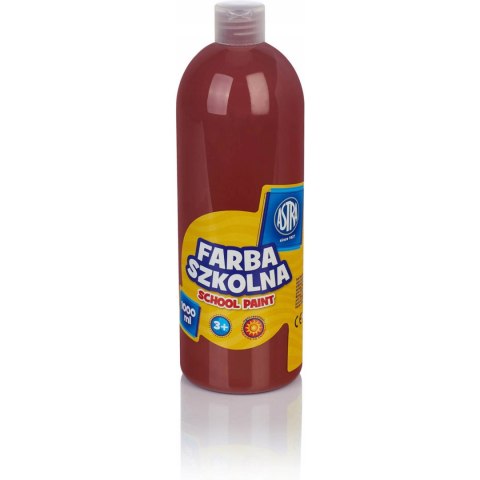 Farba szkolna Astra 1000 ml - brązowa 301217056 ASTRA