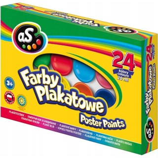 Farby plakatowe 24kol. 20ml. "AS" 301219005