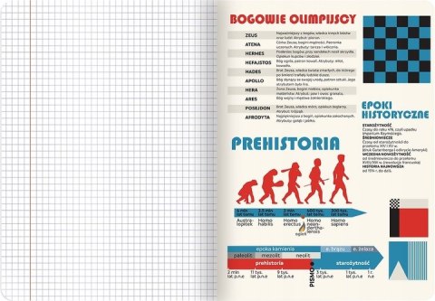 Zestaw zeszytów A5 60k (8szt) j.polski matematyka biologia historia j.angielski geografia chemia fizyka TOP 2000