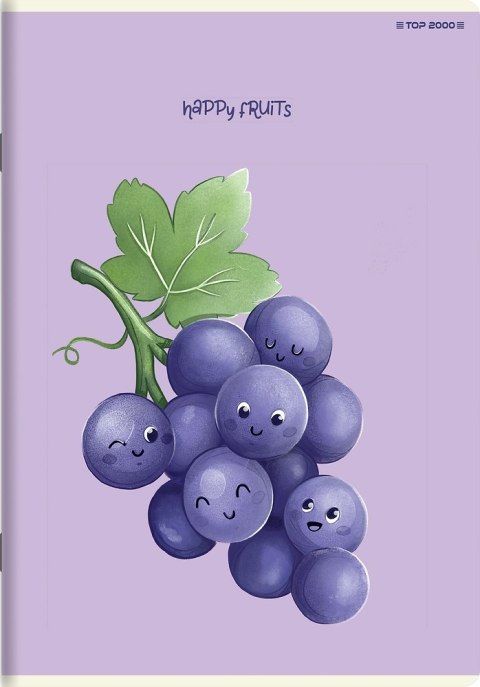 Zeszyt A5 32k kratka margines HAPPY FRUITS 400183790 TOP 2000