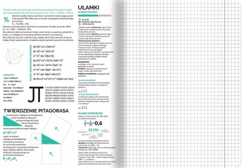 Zeszyt A5 60k kratka margines ściągi MATEMATYKA 400181524 TOP 2000