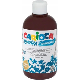 Farba TEMPERA brązowa CARIOCA 500ml 40427/06