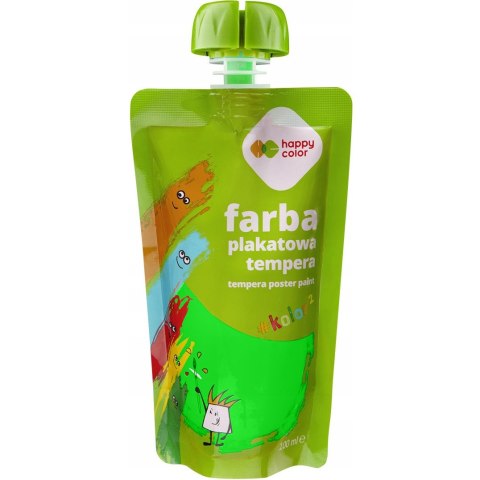 Farba plakatowa tempera neonowa zielona 100ml HA 3310 0100-03 HAPPY COLOR