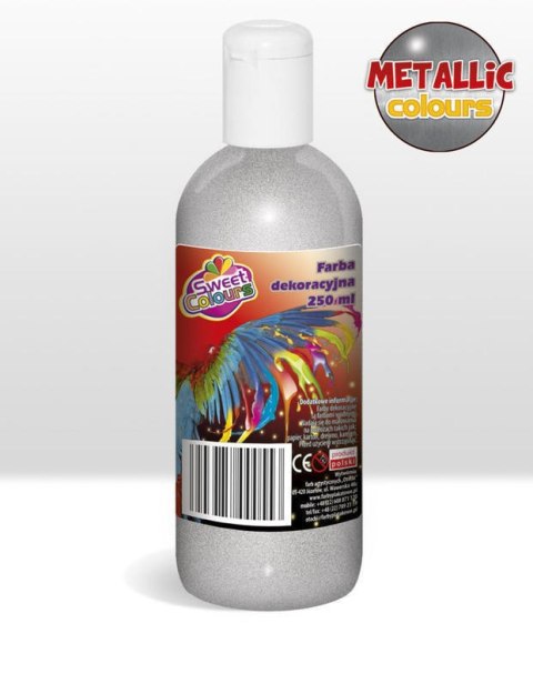 Farby plakatowe metaliczne 6 kol.x250ml Sweet Colours OTOCKI