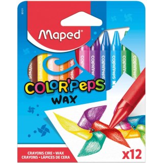 Kredki COLORPEPS świecowe 12 kolorów 861011 MAPED