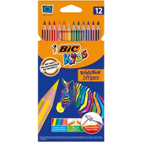 Kredki Eco Evolution Stripes 12kolorów 82902910 BIC