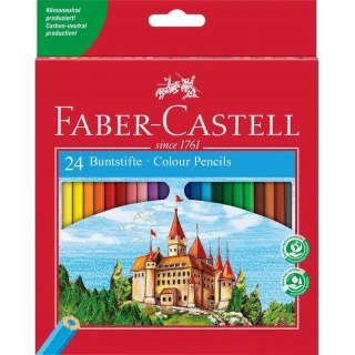 Kredki ZAMEK 24 kolory opakowanie kartonowe 120124 FC FABER-CASTELL