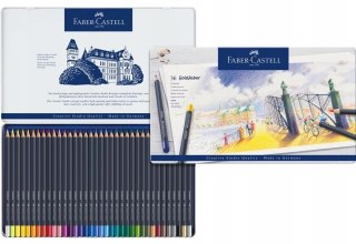 Kredki akwaarelowe GOLDFABER aqua 24kol.opakowanie metalowe 114624 Faber-Castell