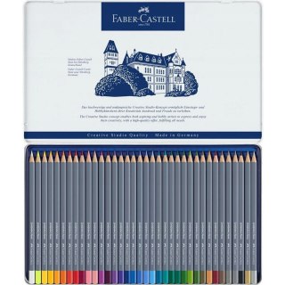 Kredki akwarelowe GOLDFABER aqua 36kol.opakownie metalowe 114636 Faber-Castell