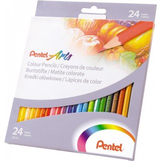 Kredki ołówkowe PENTEL 24 kolory CB8-24U