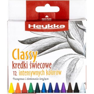 Kredki świecowe Classy 12szt. HEYKKA (610101)