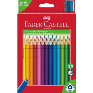 Kredki trójkątne FABER-CASTELL Junior Grip 30 kolorów 116530 FC