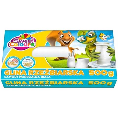 Glina rzeźbiarska samoutwardzalna biała 500g Sweet Colours OTOCKI