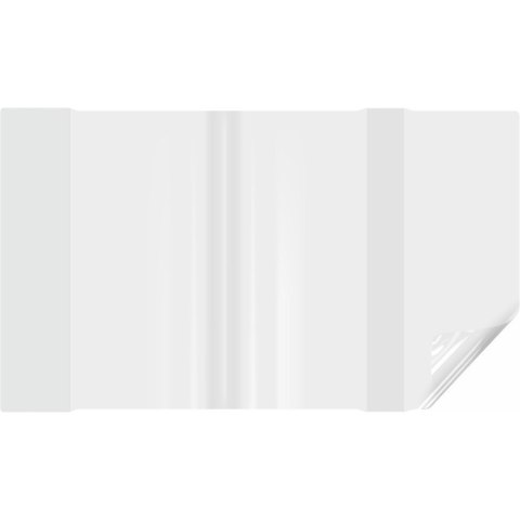 Okładki regulowane na książki i zeszyty B7 bezbarwne 25 sztuk 23,6x32-34,7cm OZB-41 BIURFOL