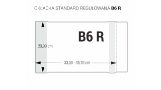 Okładka regulowana B6 - 239 bezbarwna (5 szt.) OZB5-42 BIURFOL