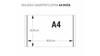 Okładka samoprzylepna A4 - 325 duża (5 szt.) OZ5-54 BIURFOL