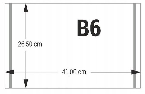 Okładka samoprzylepna B6 mała (25) BIURFOL wym.26.5x42cm OZ-56