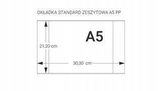 Okładka zeszytowa A5 przezroczyste zakładki PE (50 szt.) OPP-01 BIURFOL