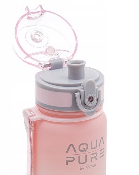 Bidon AQUA PURE pink/grey 400ml 511023001 ASTRA