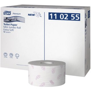 Papier toaletowy TORK PREMIUM jumbo (12 rolek)mini soft 120m 3-warstwy 110255