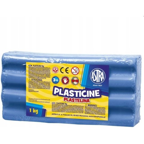 Plastelina 1kg niebieska 303111012 ASTRA