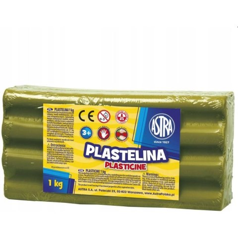 Plastelina Astra 1 kg oliwkowa 303111018 ASTRA