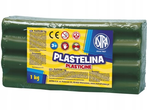 Plastelina Astra 1 kg zielona ciemna 303111019 ASTRA