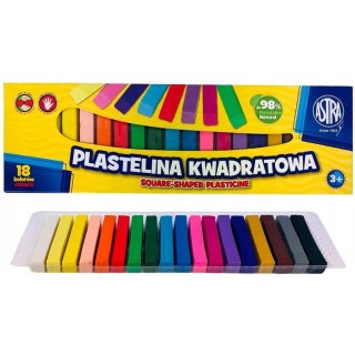 Plastelina kwadratowa 18 kolorów 83814904 ASTRA