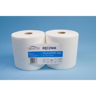 Ręcznik celuloza 24,6cm 200m 2w(2sztuki) RC200/2 MAXI MISTRAL