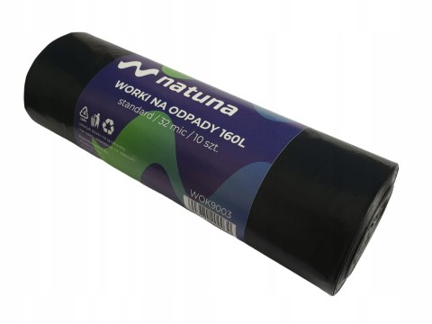 Worki na śmieci 160L LDPE standard 32mic NATUNA (10szt)