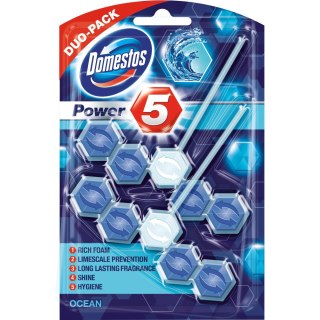 Zawieszka do toalety DOMESTOS POWER5 DUO 2x55g OCEAN