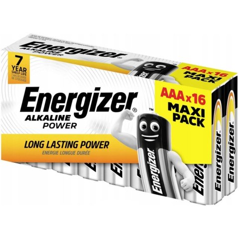 Bateria ENERGIZER Alkaline Power AAA/LR03 alkaliczna MAXI PACK pudełko (16szt)