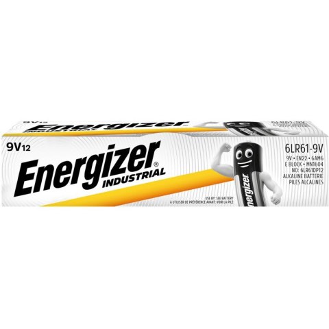 Bateria ENERGIZER Industrial 9V/6LR61 alkaliczna (12szt)