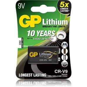 .Bateria GP Lithium CR-V9/L522/LA522/6F22 9V litowa