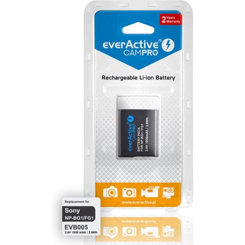 Bateria do aparatu EVERACTIVE CamPRO EVB005 1000mAh zamiennik SONY (NP-BG1/FG1)