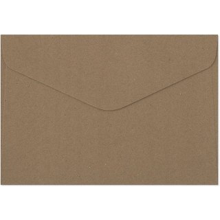 Koperta ozdobna 114x162mm KRAFT c.brązowy C6 120g (8szt.) 280222 Galeria Papieru