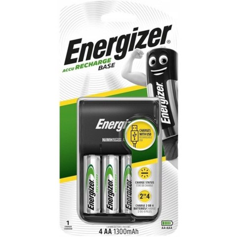 Ładowarka do akumulatorków Ni-MH ENERGIZER BASE USB + 4xAA/HR6 1300mAh