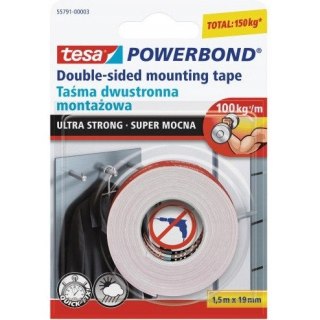 Taśma montażowa dwustronna 19mm x 1.5m Powerbond 55791-00003-01 TESA