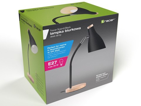 Lampka biurkowa TRACER Scandi czarna TRAOSW47237