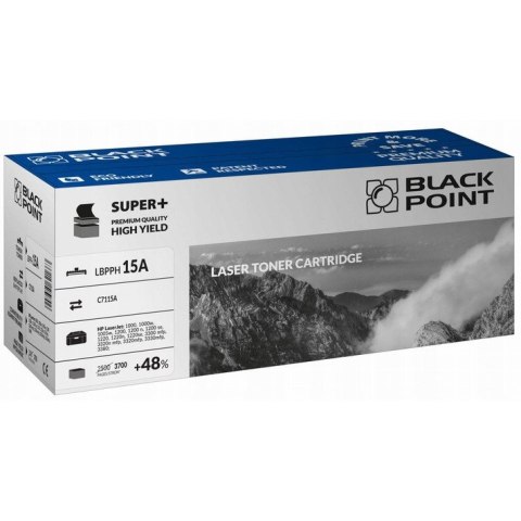 Toner BLACK POINT (LBPPH15A) czarny 3700str zamiennik HP (15A/C7115A)