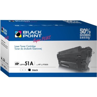 Toner BLACK POINT (LBPPH51A) czarny 8400str zamiennik HP (51A/Q7551A) LaserJet P3005/M3027mpf/M3035