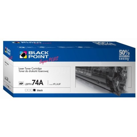 Toner BLACK POINT (LBPPH74A) czarny 3900str zamiennik HP (74A/92274A) 4L/4P